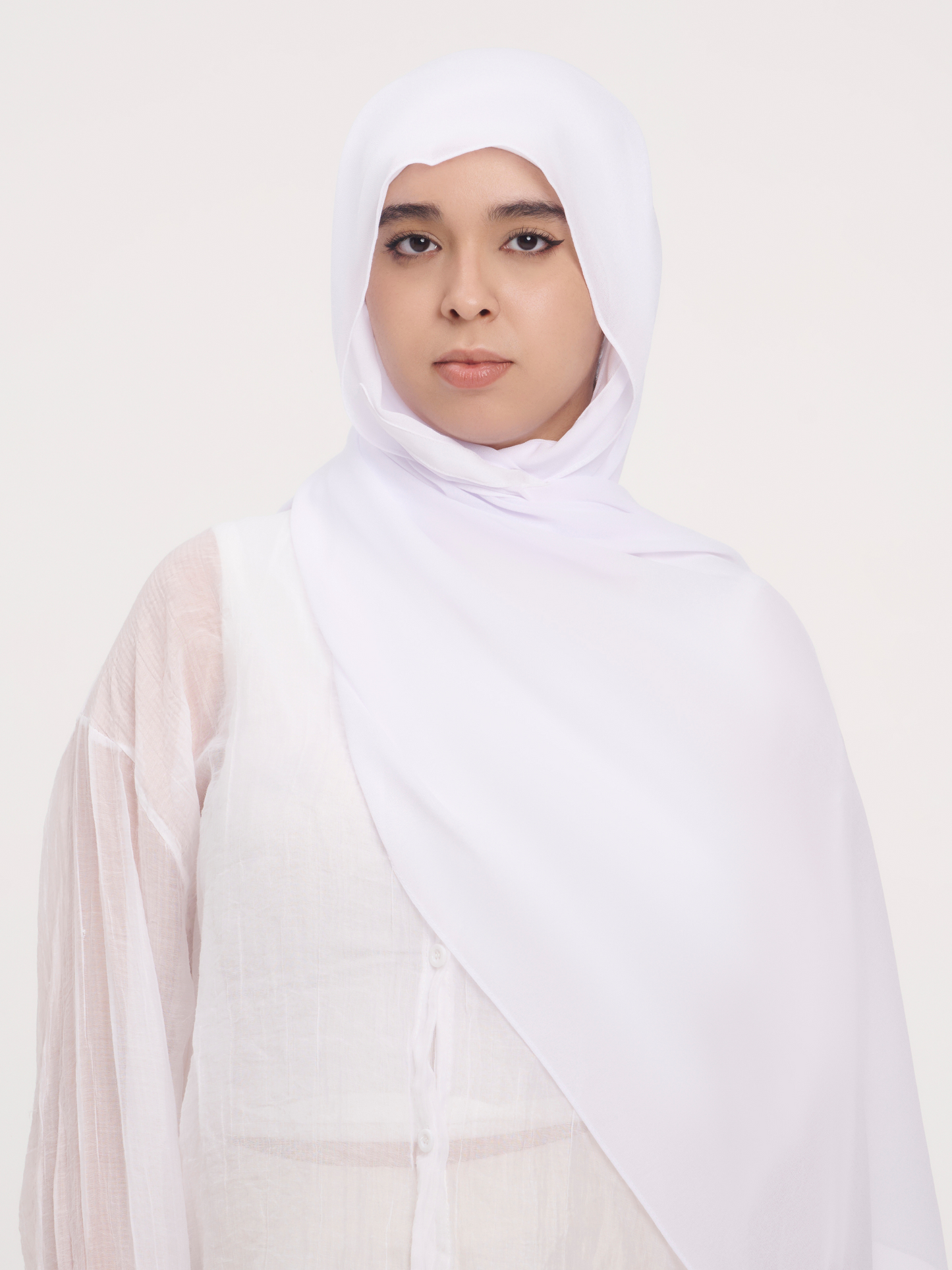 Hijab instantané - Blanc