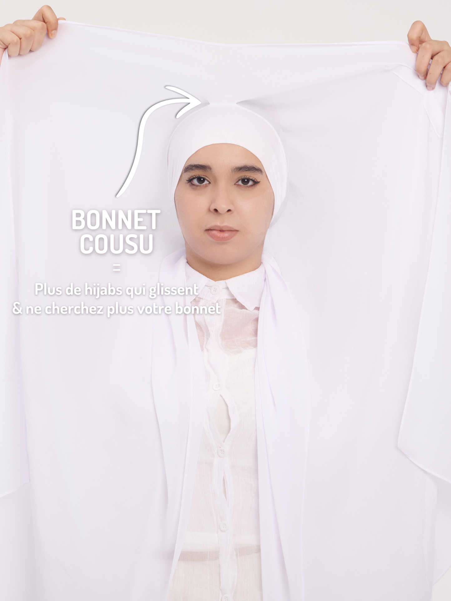 Hijab instantané - Blanc