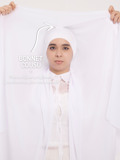 Hijab instantané - Blanc